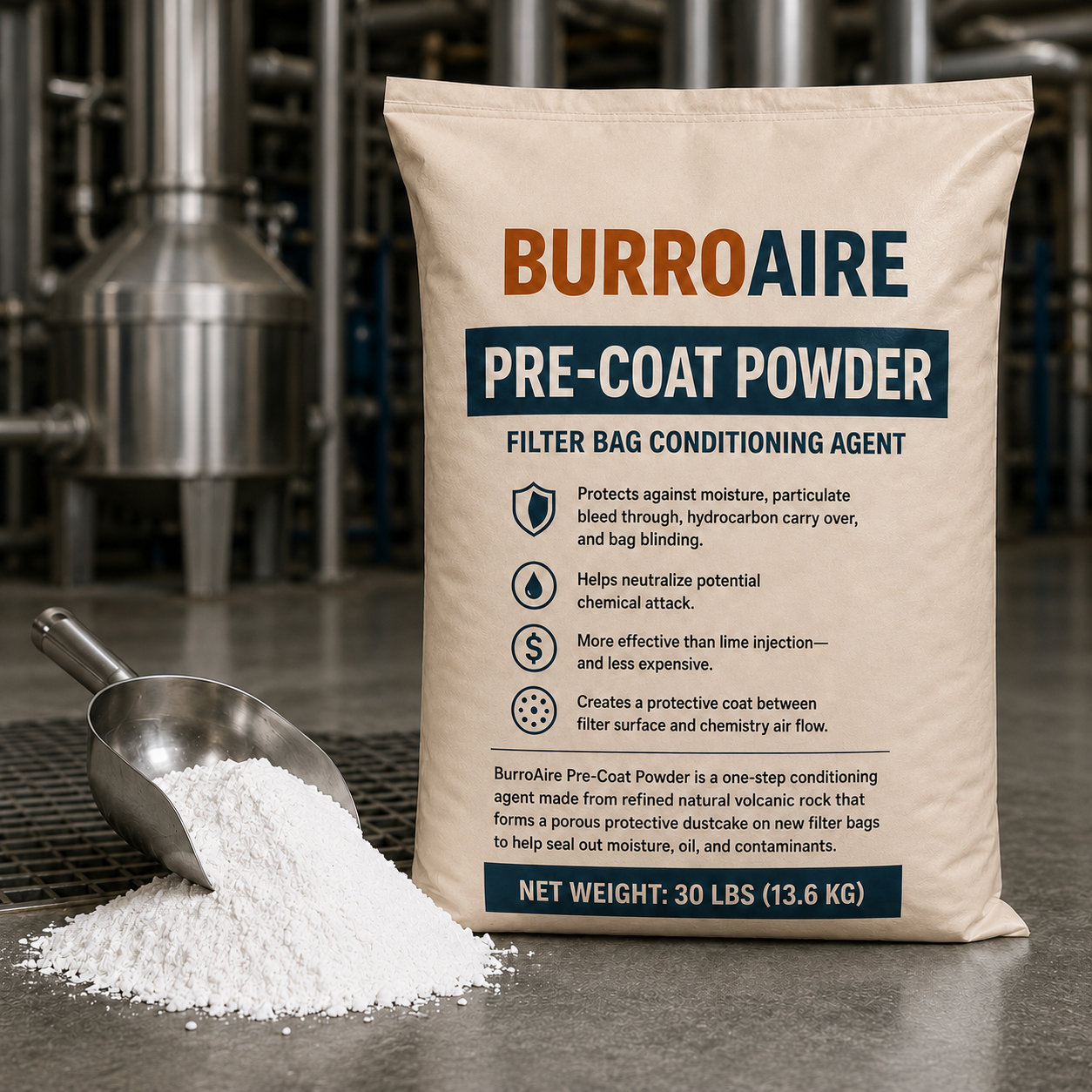Baghouse/Dust Collector Filter Precoating agent