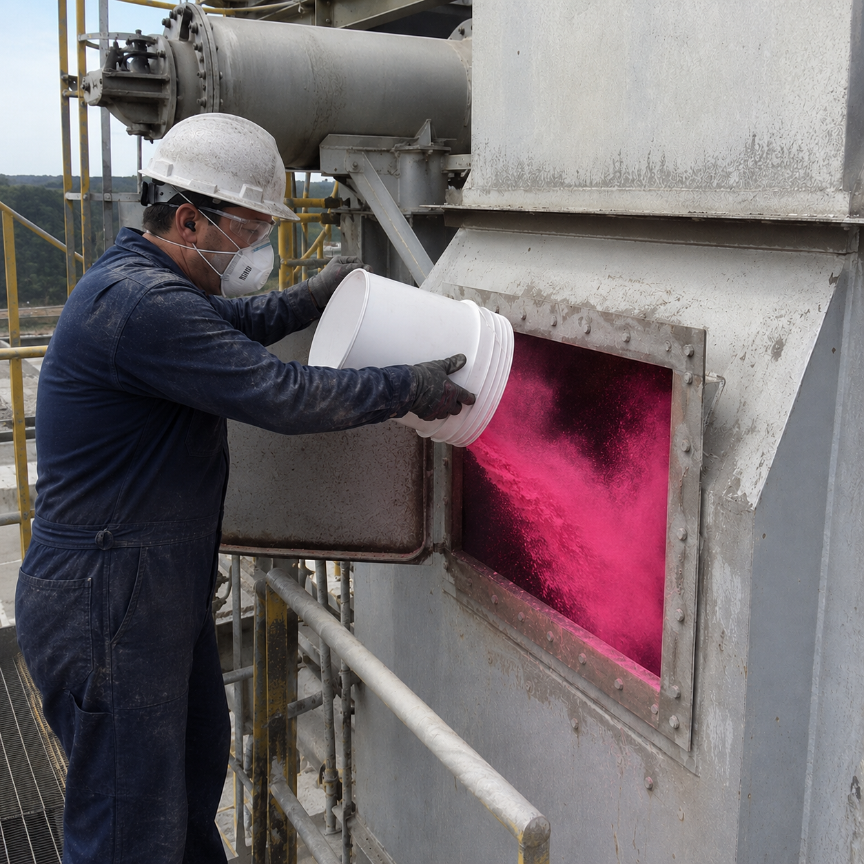 Fluorescent Leak Detection Powder for Dust Collectors | BurroAire™